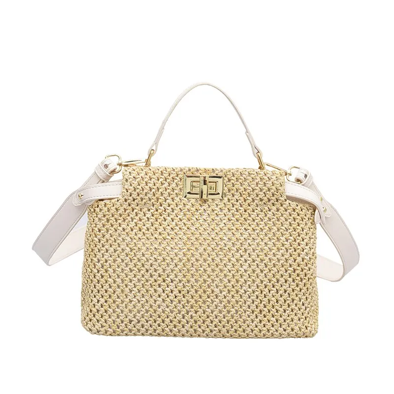 Fashion Woven Beach Bag Shoulder Bag Top Quality Luxury Brand Women Purses and Handbags Luxury Designer Large Clutch Tote Sac