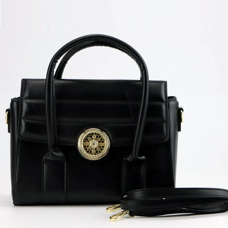 Flora Solid Genuine Leather Shoulder Bag for Women Art#1662 #22