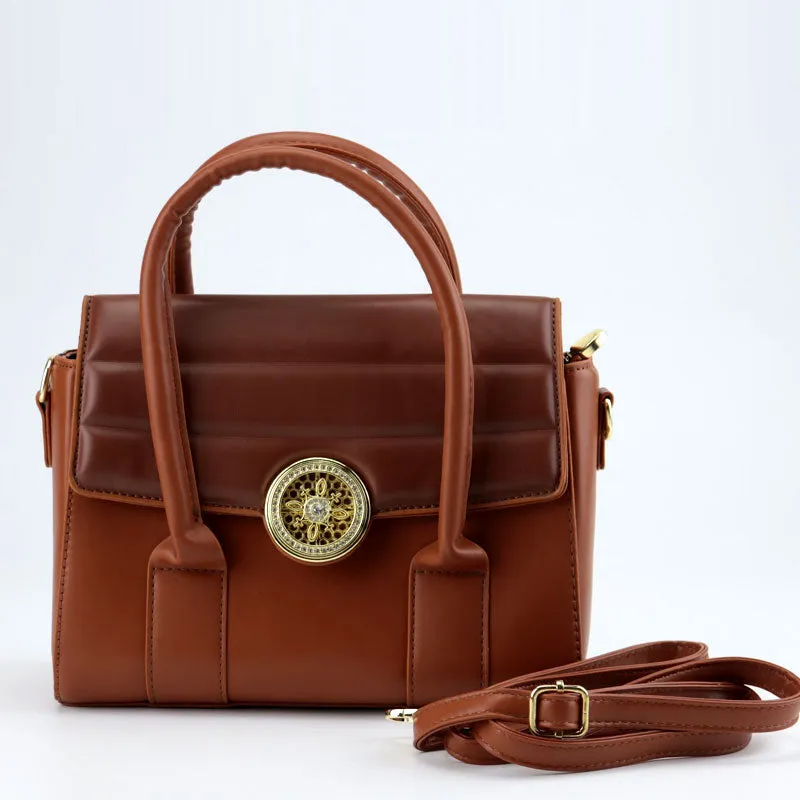 Flora Solid Genuine Leather Shoulder Bag for Women Art#1662 #22