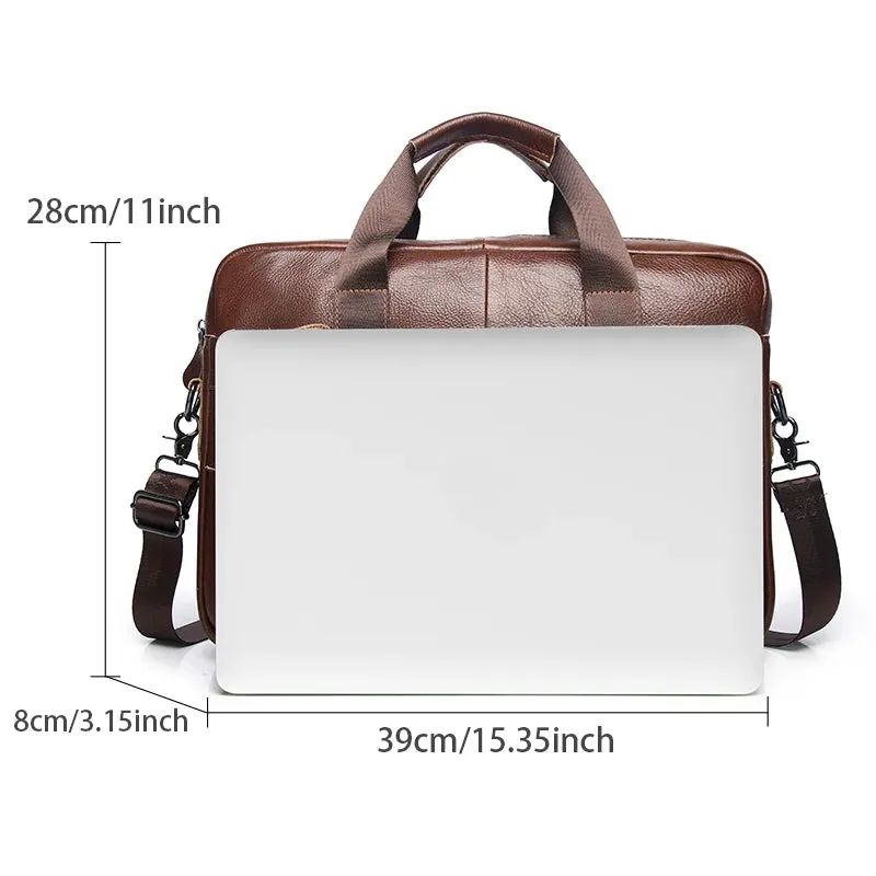 Genuine Leather Briefcases Hard For Men Handbags Laptop Briefcase Bags