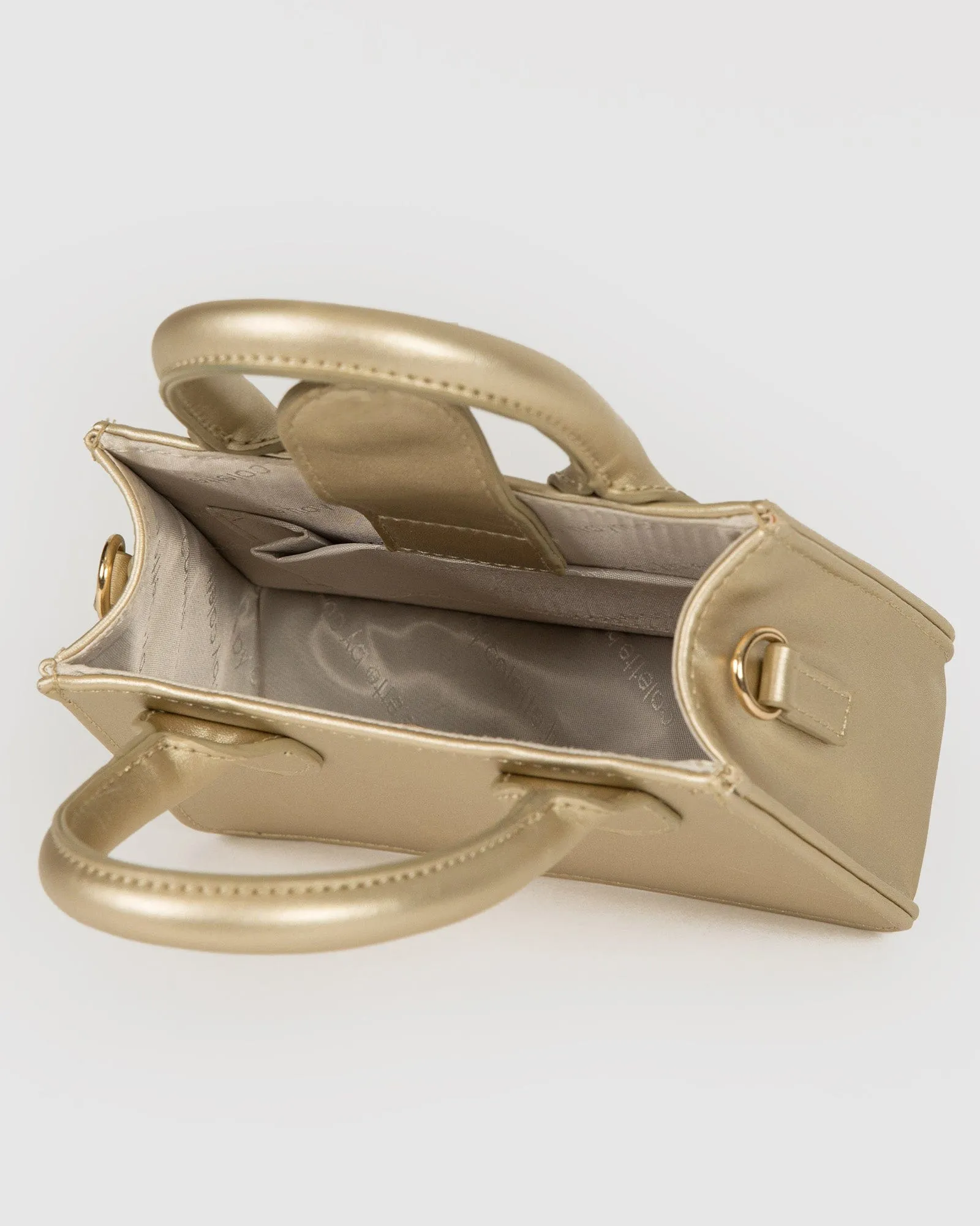 Gold Sibel Mini Tote Bag
