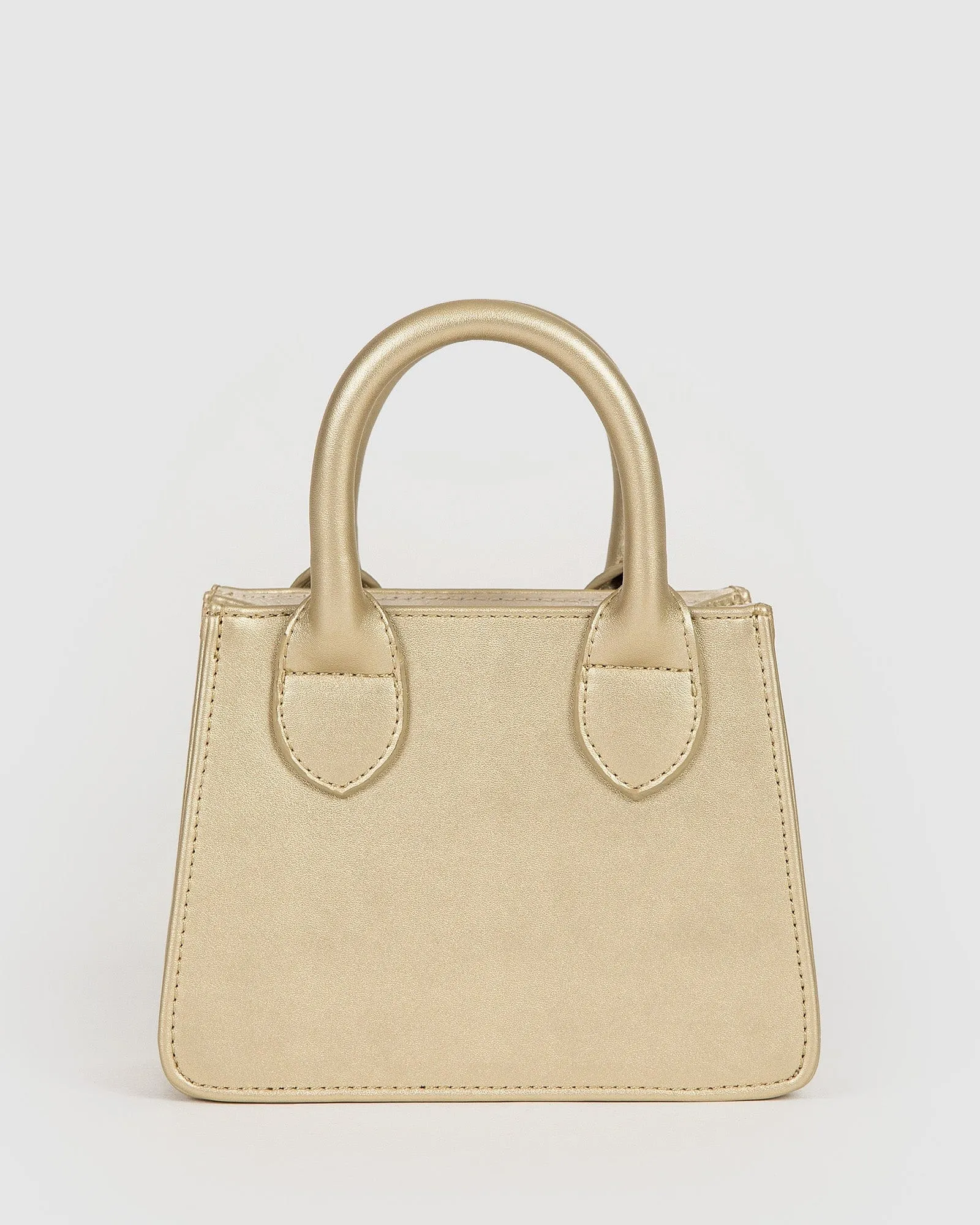 Gold Sibel Mini Tote Bag