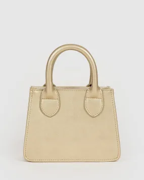 Gold Sibel Mini Tote Bag
