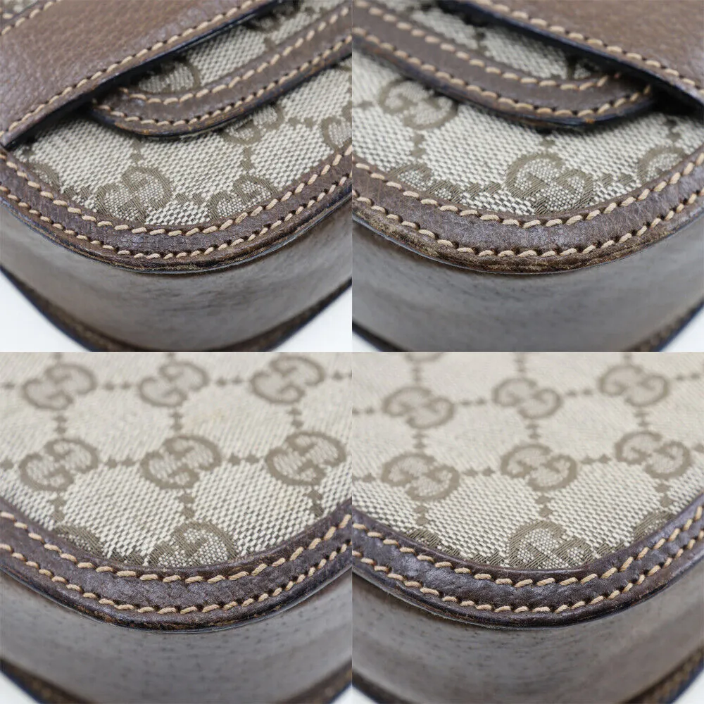 Gucci Old Shoulder Bag Brown Gg Canvas