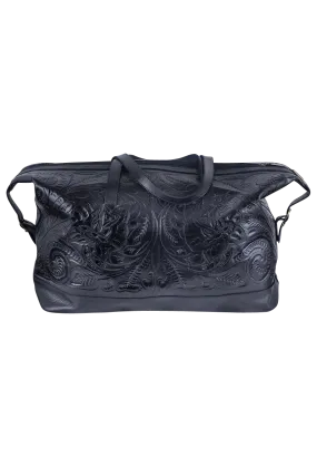 Hide and Chic Aurora Tooled Wristlet Bag