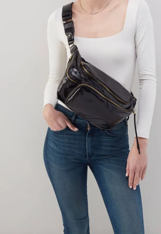 Hobo - Via Belt Sling Bag Black Leather