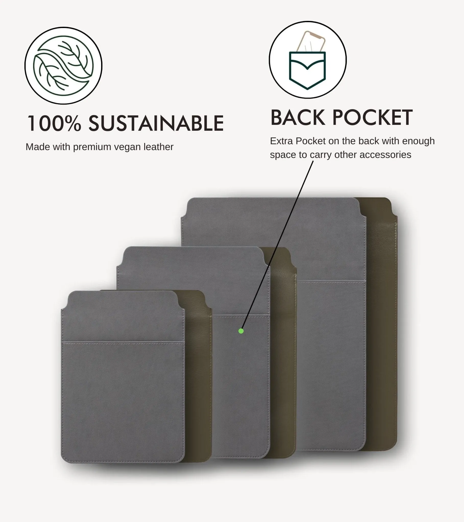 Khaki Green - Laptop & iPad Sleeve