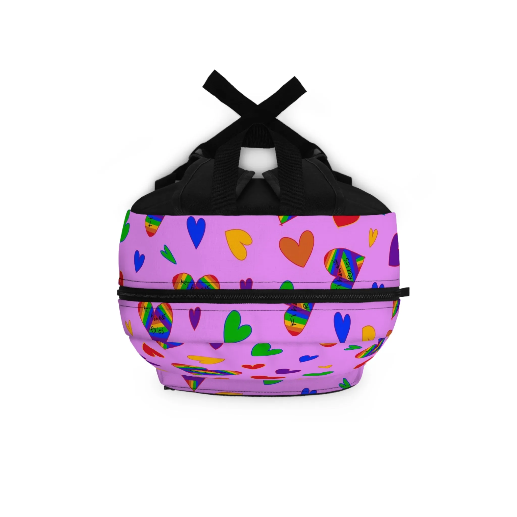 Kindness Rules Hearts Backpack