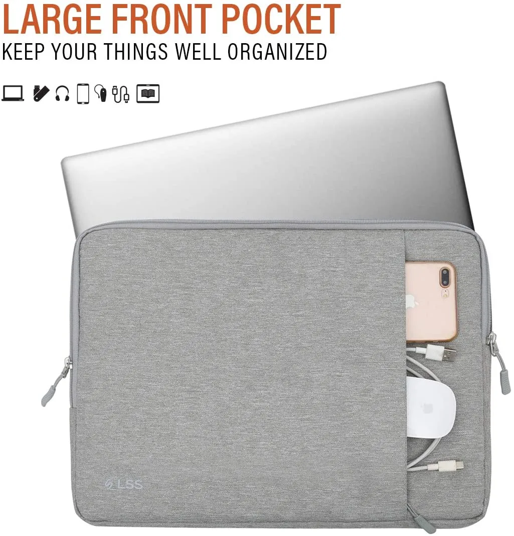 Laptop Briefcase Notebook Case Sleeve Computer Bag Shockproof Handbag w/ Pockets