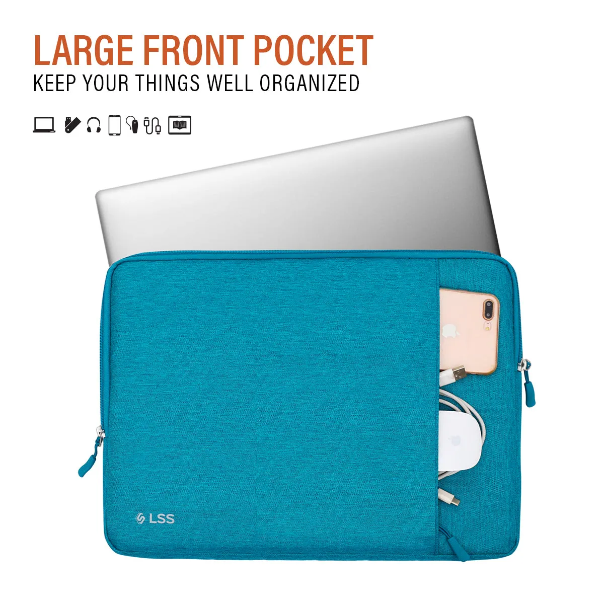 Laptop Briefcase Notebook Case Sleeve Computer Bag Shockproof Handbag w/ Pockets