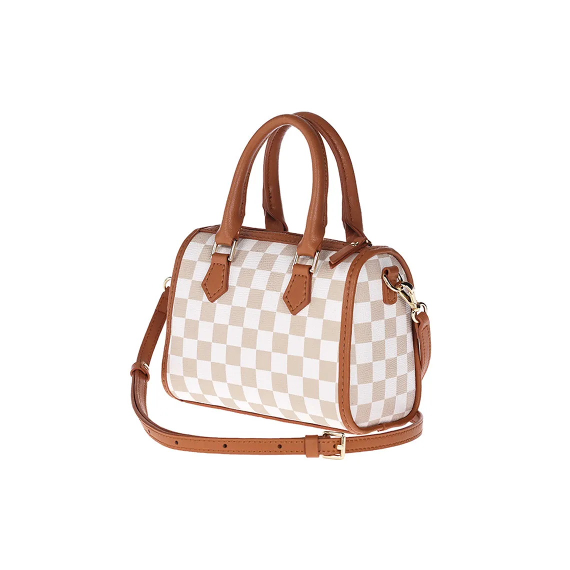 Leather Checker Boston Crossbody Bag DIY Kit