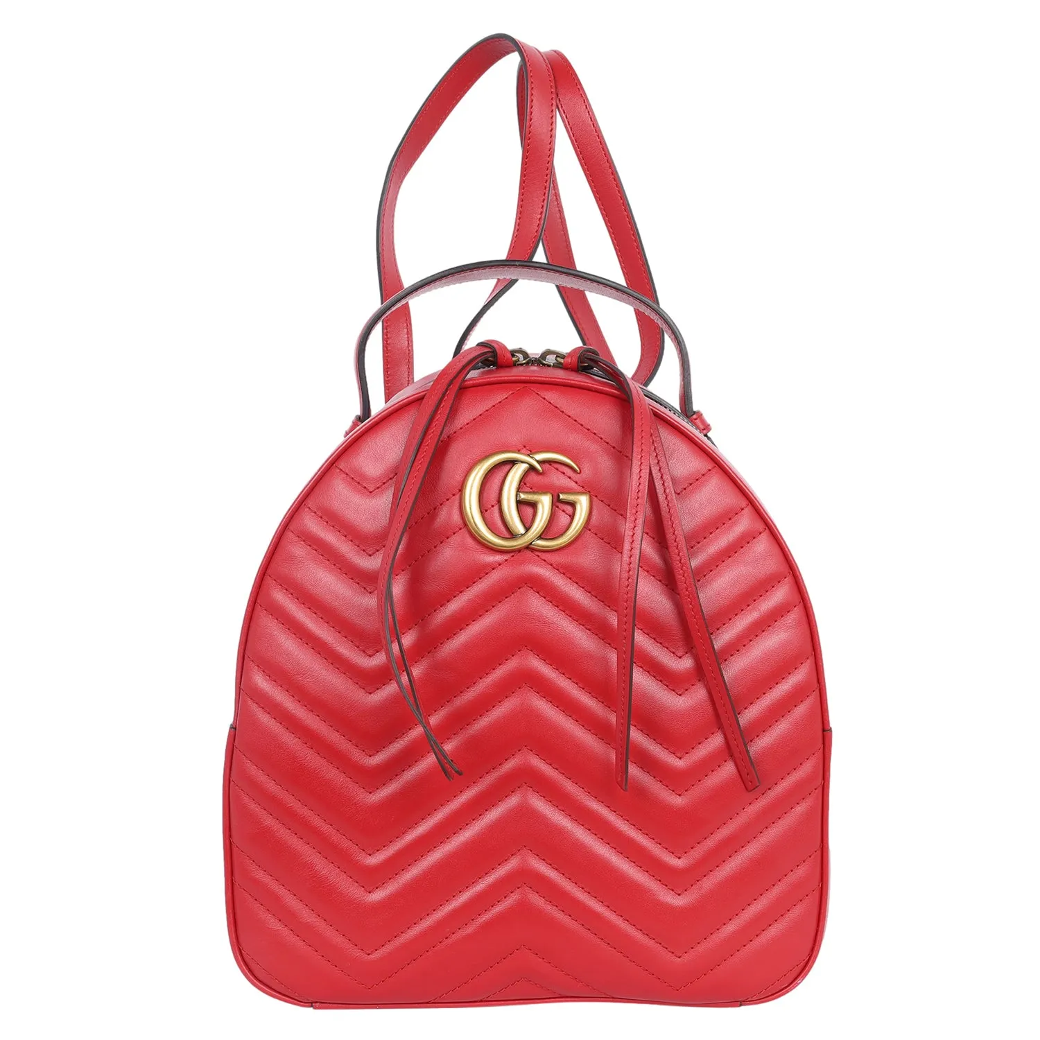 Leather GG Marmont Backpack