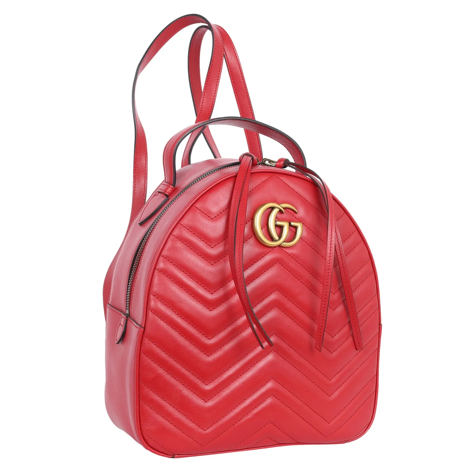 Leather GG Marmont Backpack