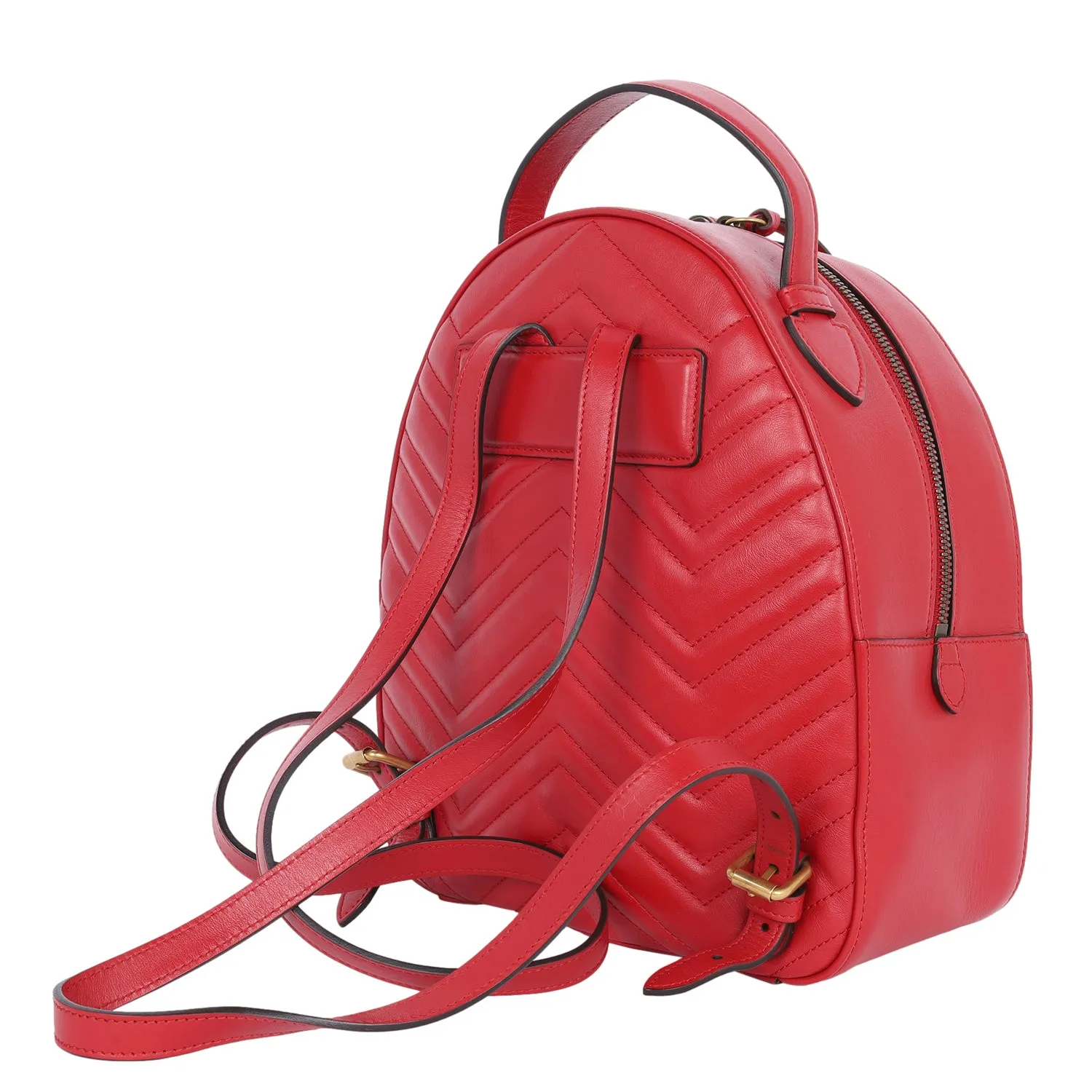 Leather GG Marmont Backpack