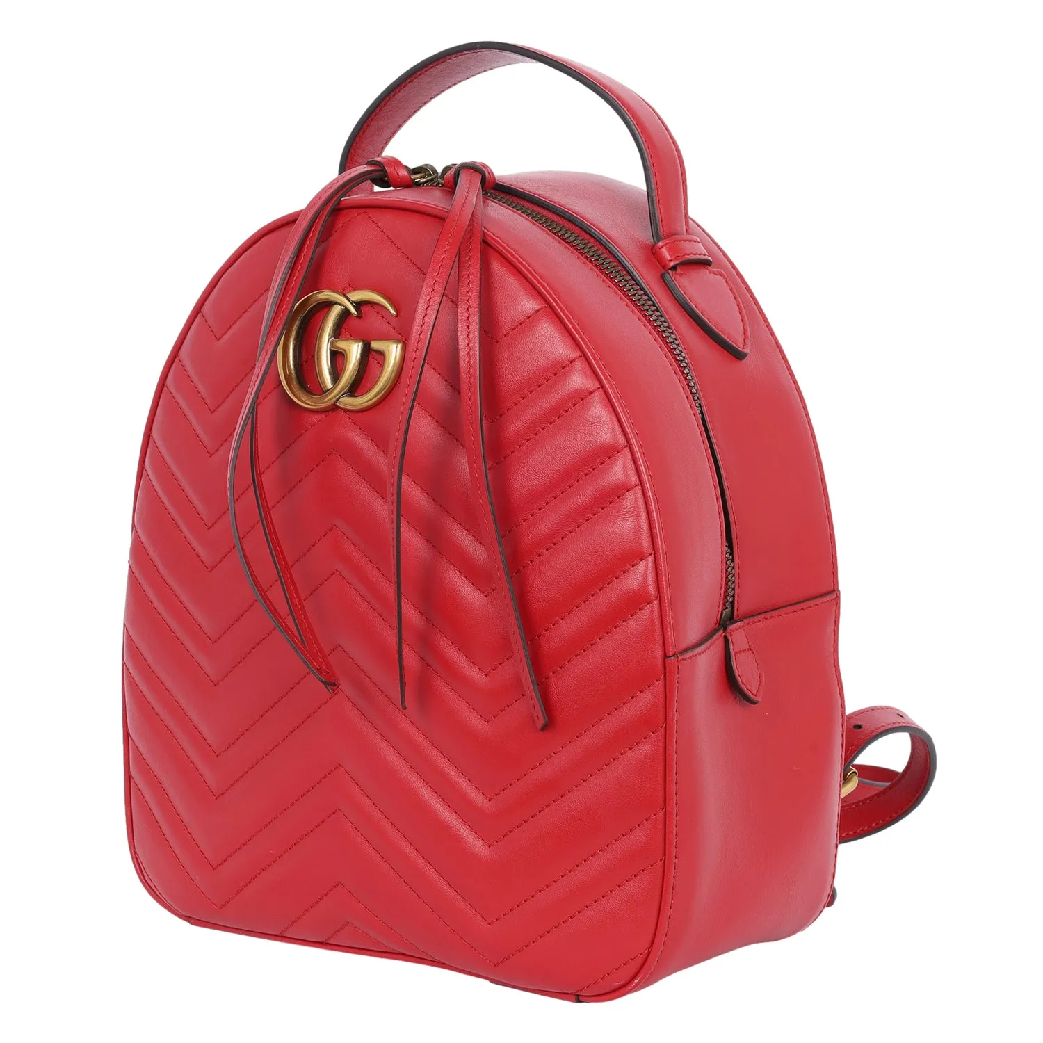 Leather GG Marmont Backpack