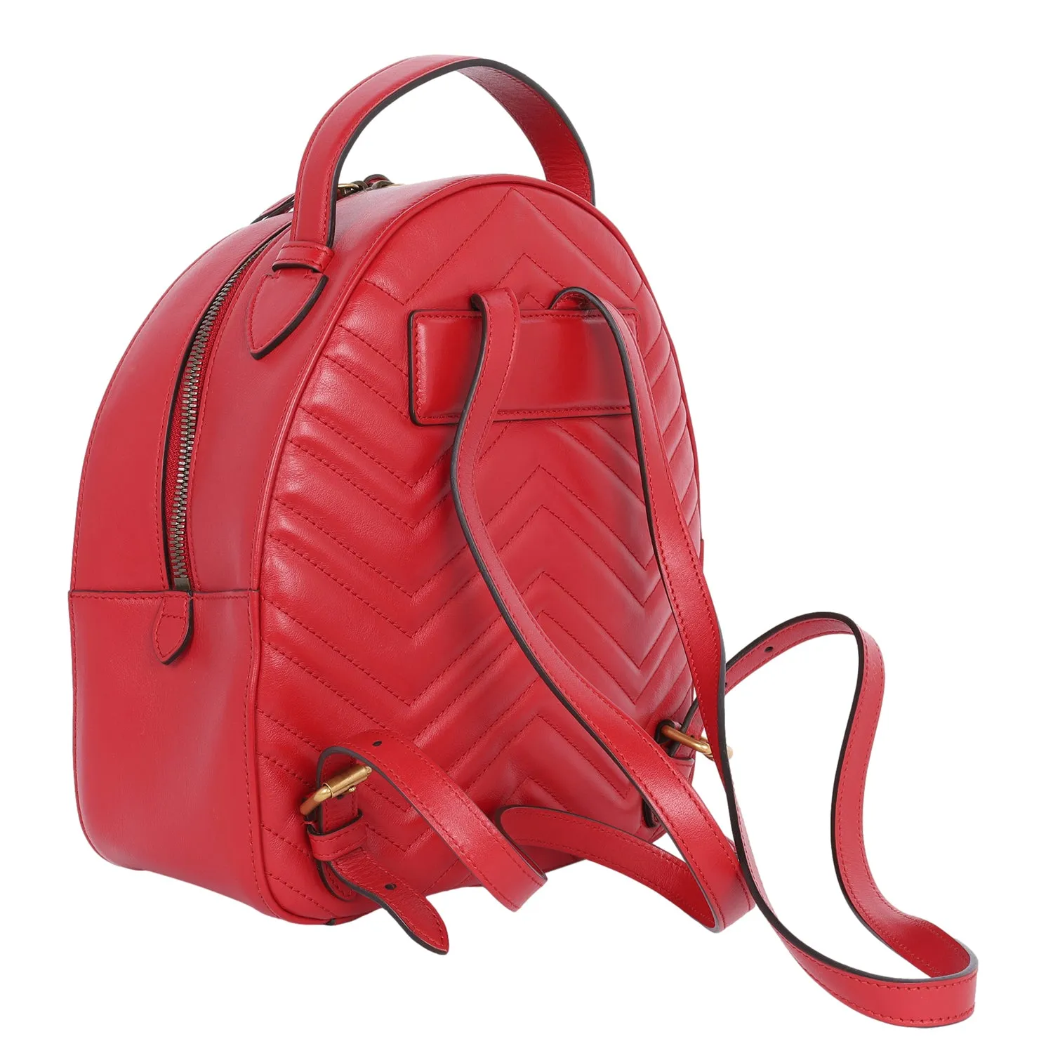 Leather GG Marmont Backpack
