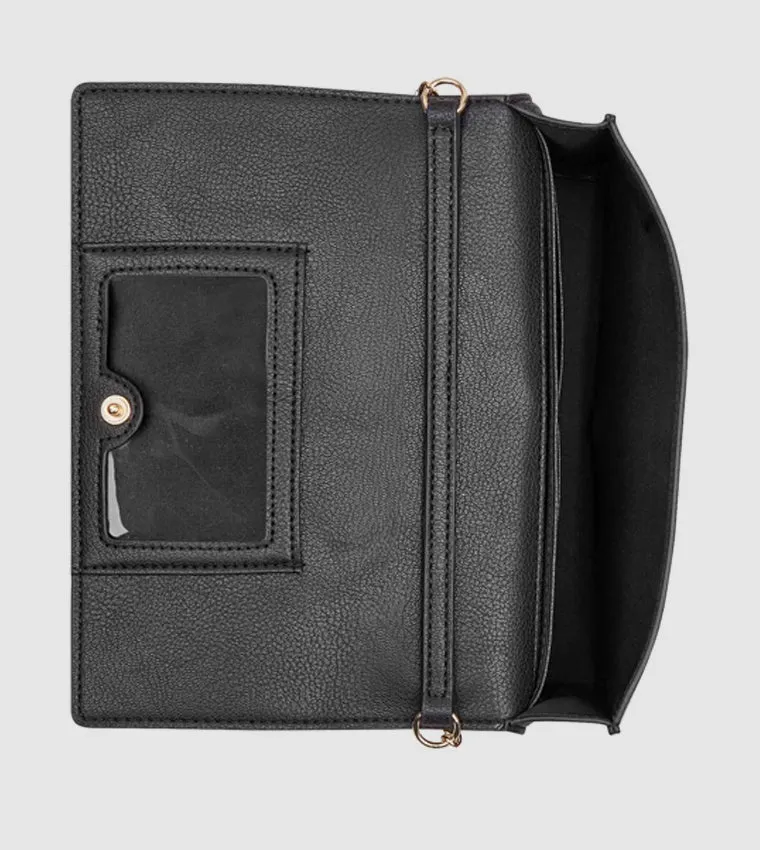 LENNA PHONE ORGANIZER SLING WALLET BLACK