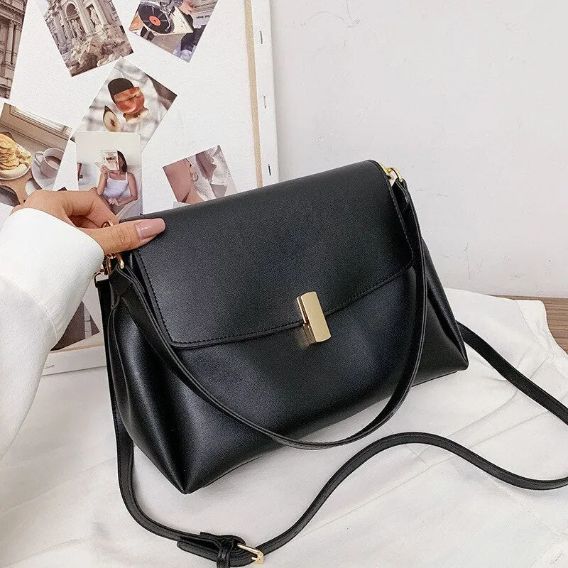 Luxury Brand Women's Handbags Fashion Pu Leather Shoulder Bag Designer Famous Solid Color ladies Crossbody bags lady hand bags