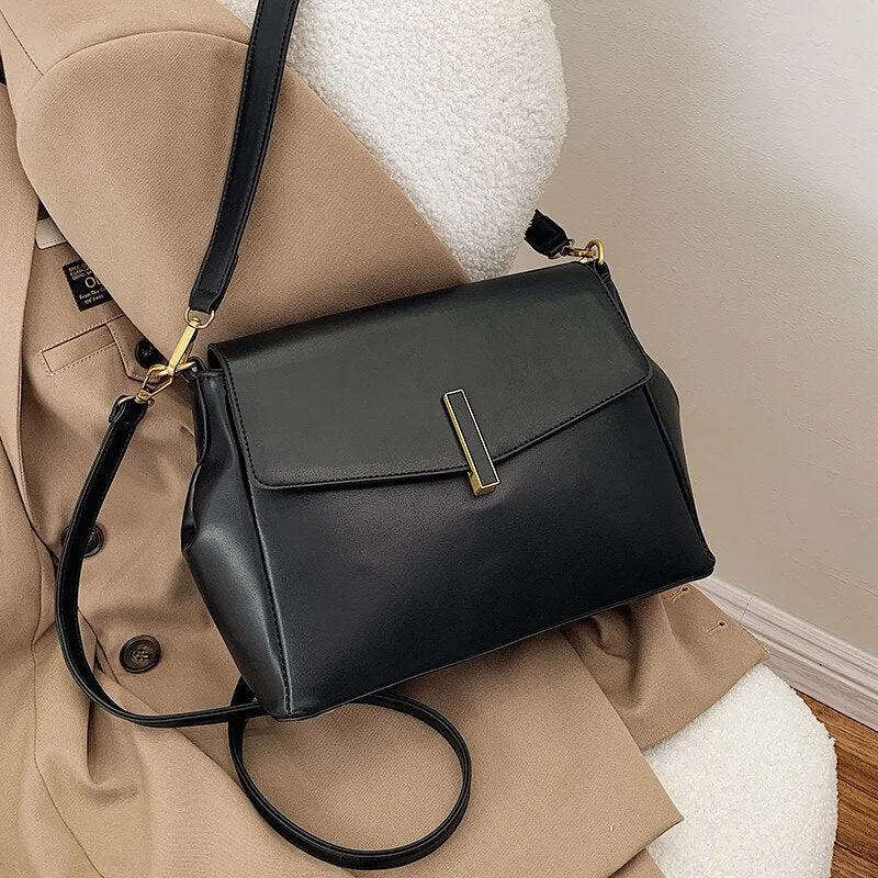Luxury Brand Women's Handbags Fashion Pu Leather Shoulder Bag Designer Famous Solid Color ladies Crossbody bags lady hand bags