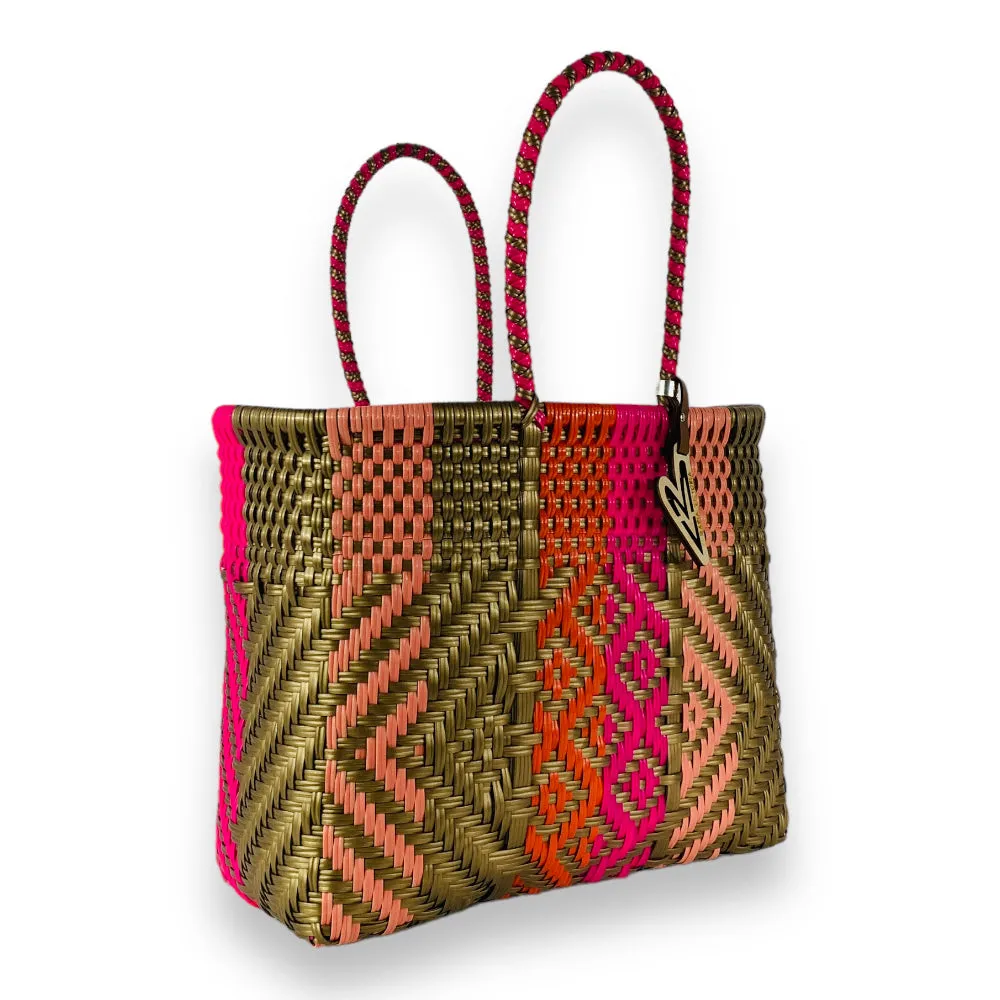 Maria Victoria | Mirage Totes | Upcycled, Handwoven, Multicolor Tote