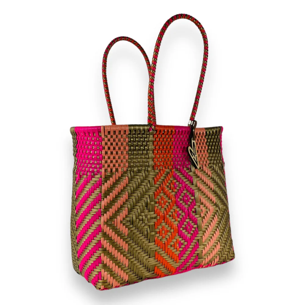Maria Victoria | Mirage Totes | Upcycled, Handwoven, Multicolor Tote