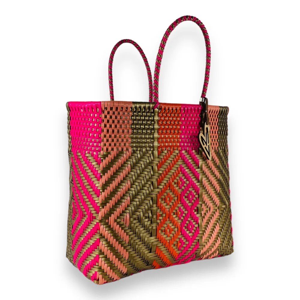 Maria Victoria | Mirage Totes | Upcycled, Handwoven, Multicolor Tote