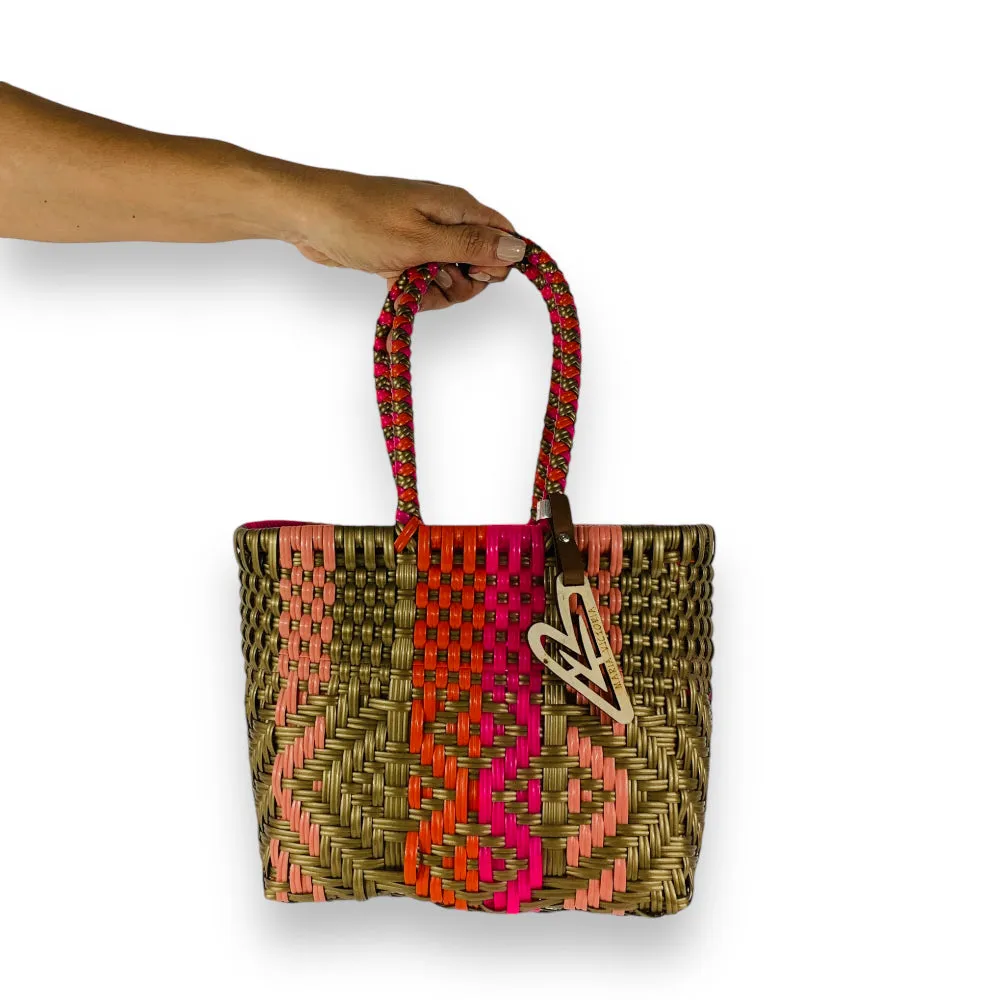 Maria Victoria | Mirage Totes | Upcycled, Handwoven, Multicolor Tote