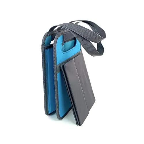 meori 4-Bottle Wine Tote Bag Collapsible Gift for Wine Lover Foldable Glass Carrying Case