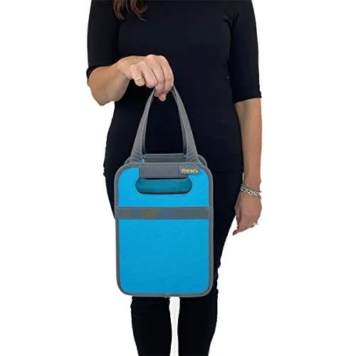 meori 4-Bottle Wine Tote Bag Collapsible Gift for Wine Lover Foldable Glass Carrying Case