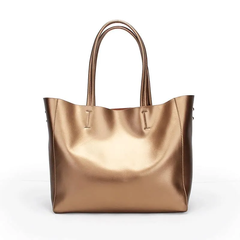 Metallic Fashion Shoulder Bag PU Tote Bag