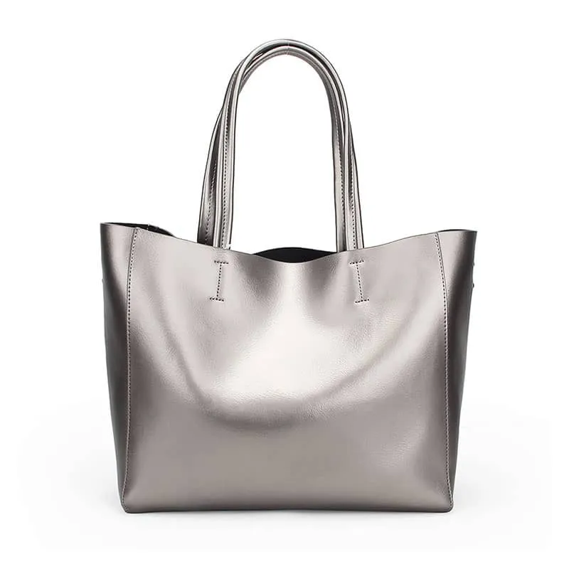 Metallic Fashion Shoulder Bag PU Tote Bag