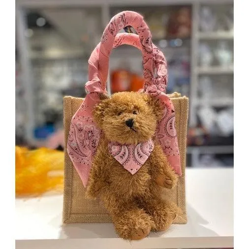MINI TEDDY BEAR TOTE BAG