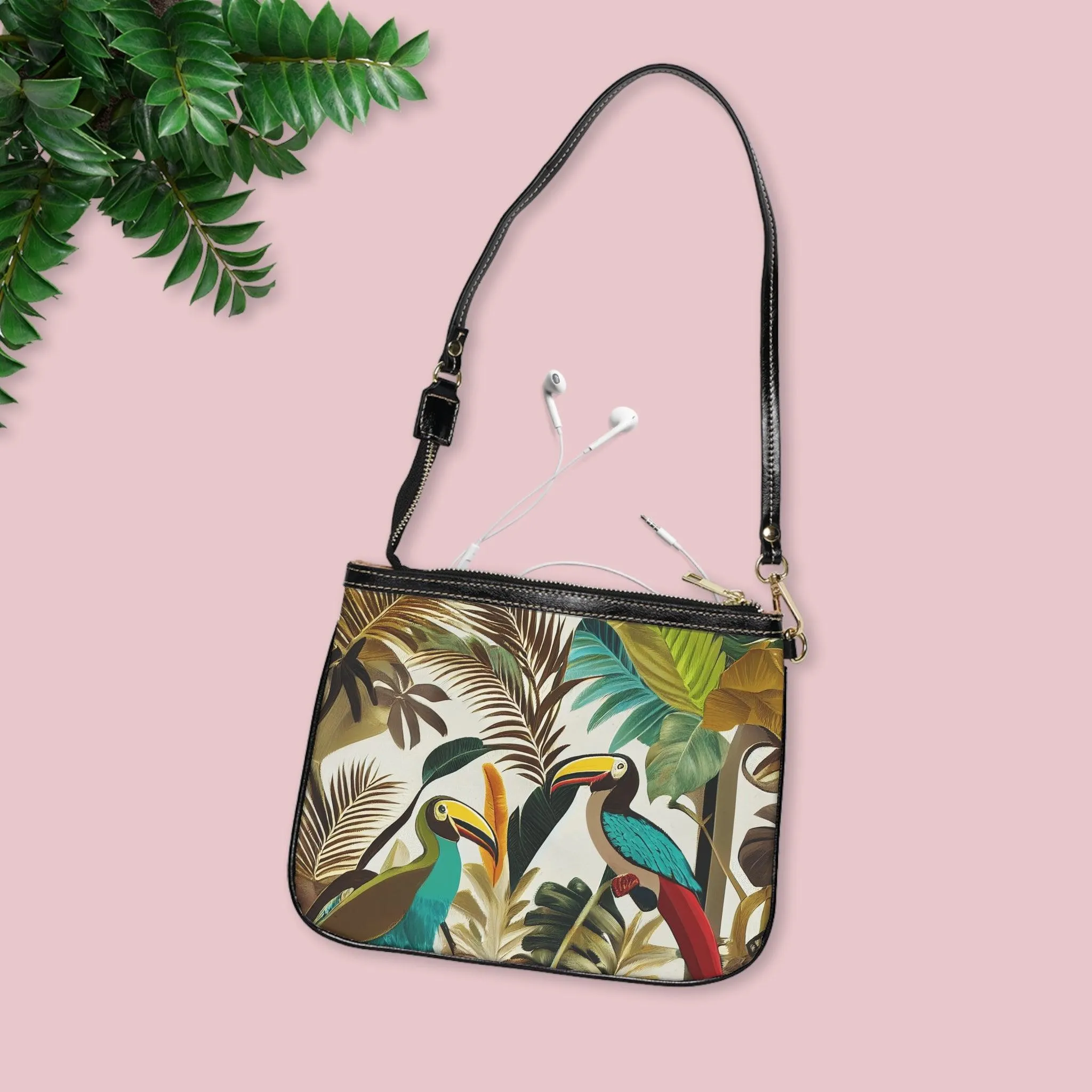 Miniaday Designs Small Shoulder Bag Tropical Toucan Multicolor