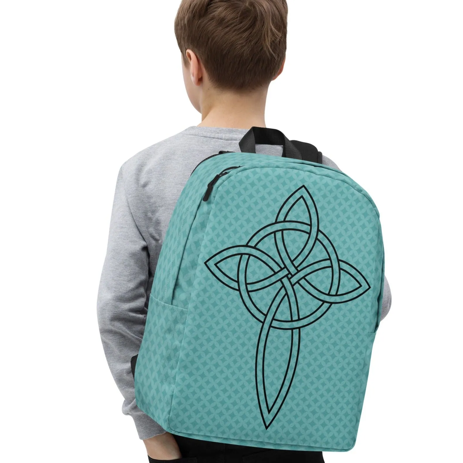 Minimalist Backpack Cross Crucifix Celtic Style