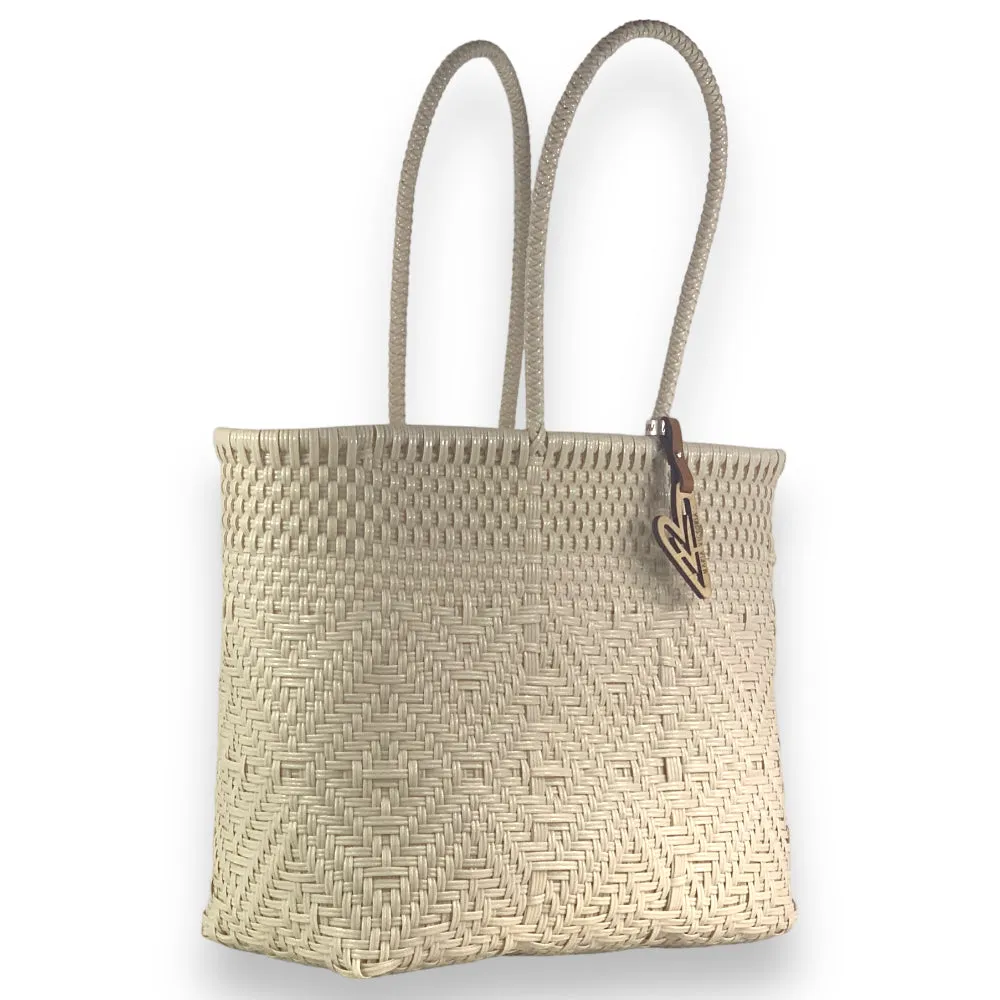 Monochrome Ivory Totes