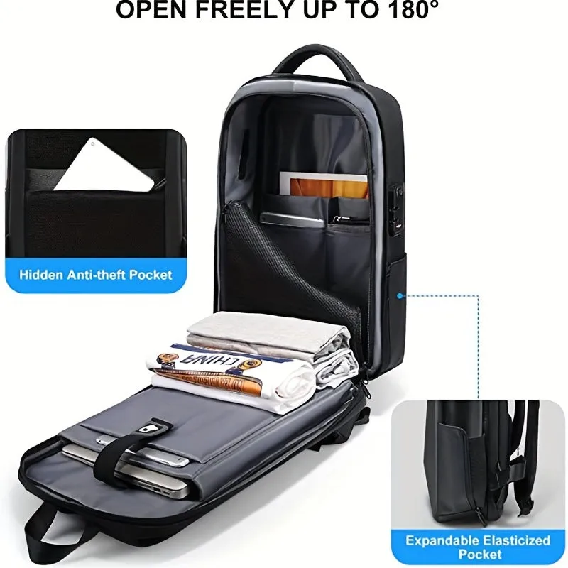 Multifunctional Laptop Backpack with USB Port and Password Lock