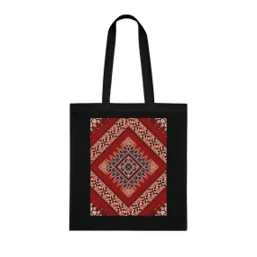 Palestine tatreez design tote bag