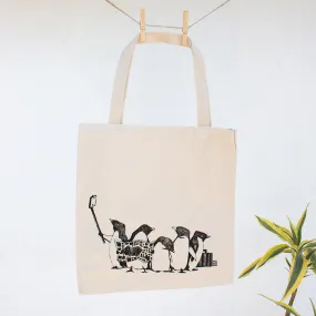 Penguin Tour Group  | Globe Canvas Tote