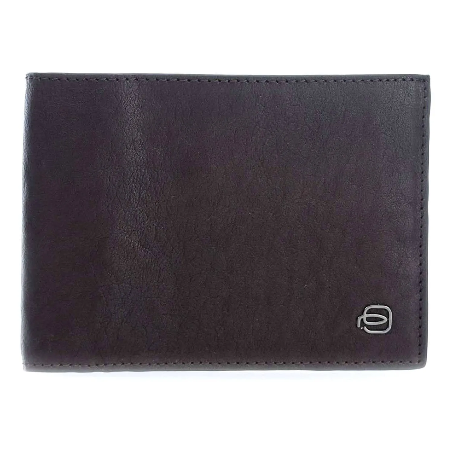 Piquadro Black Square Men's Wallet with Coin Pocket - Dark Brown - PU257B3/TM