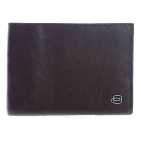 Piquadro Black Square Men's Wallet with Coin Pocket - Dark Brown - PU257B3/TM