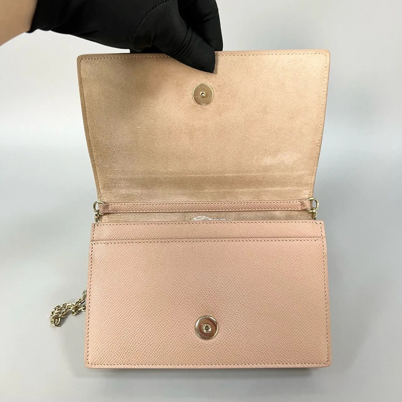 preloved Dior bag 19×12.5×4cm beige XJ10859