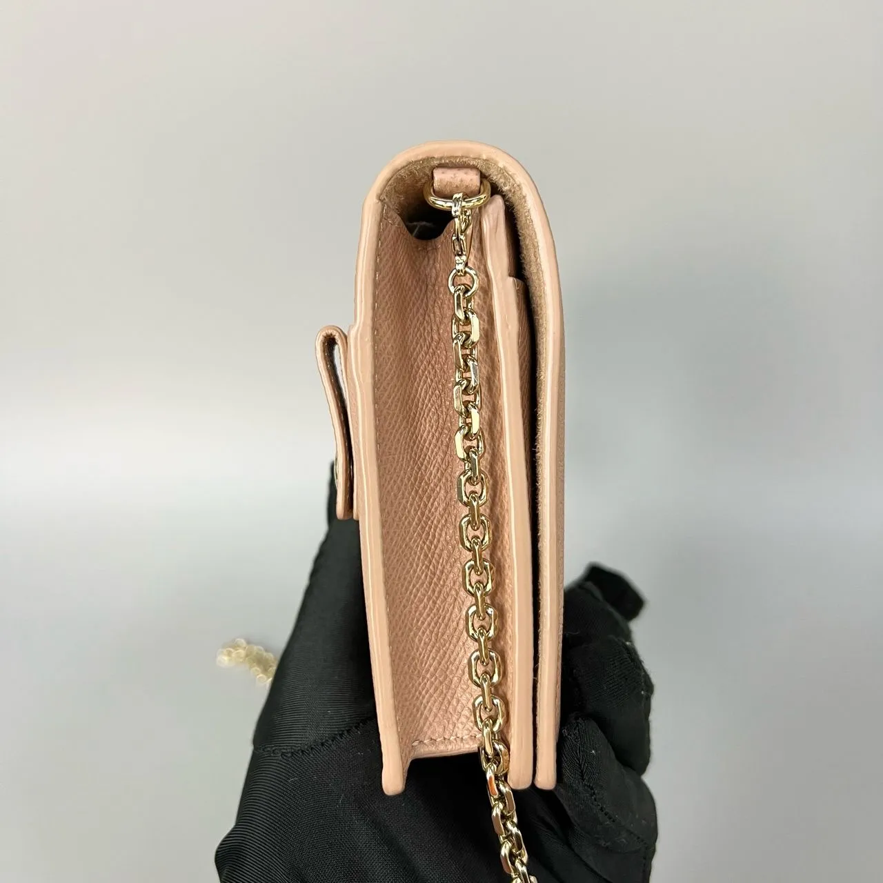 preloved Dior bag 19×12.5×4cm beige XJ10859