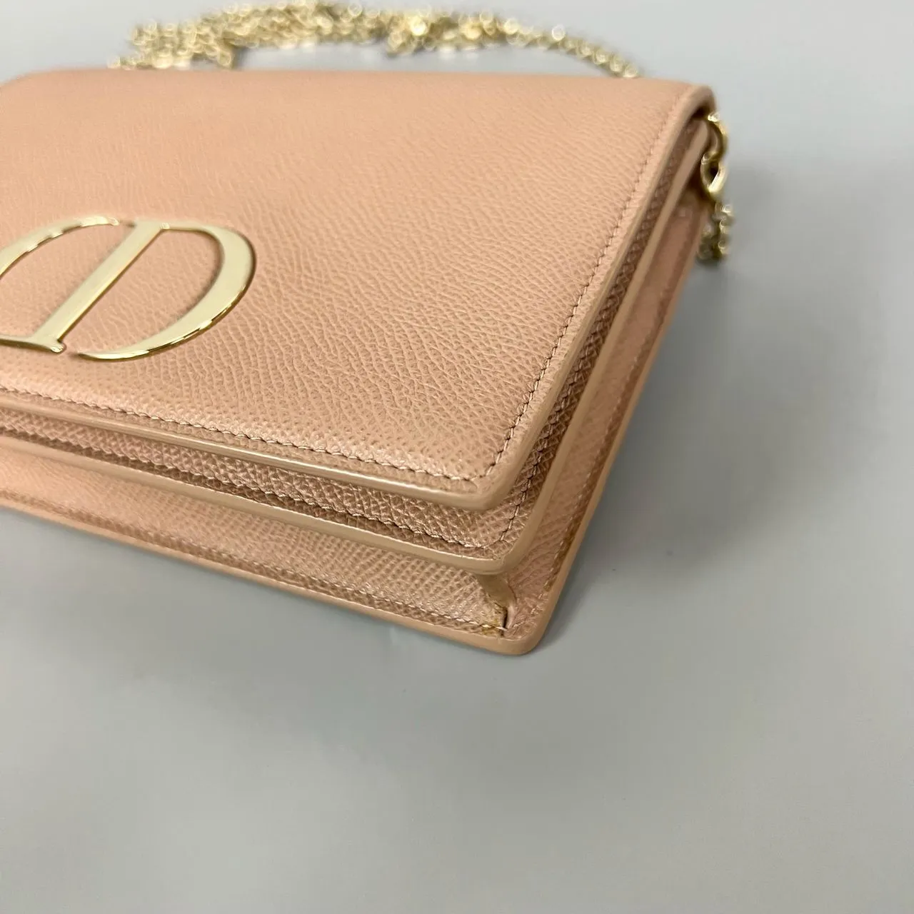 preloved Dior bag 19×12.5×4cm beige XJ10859