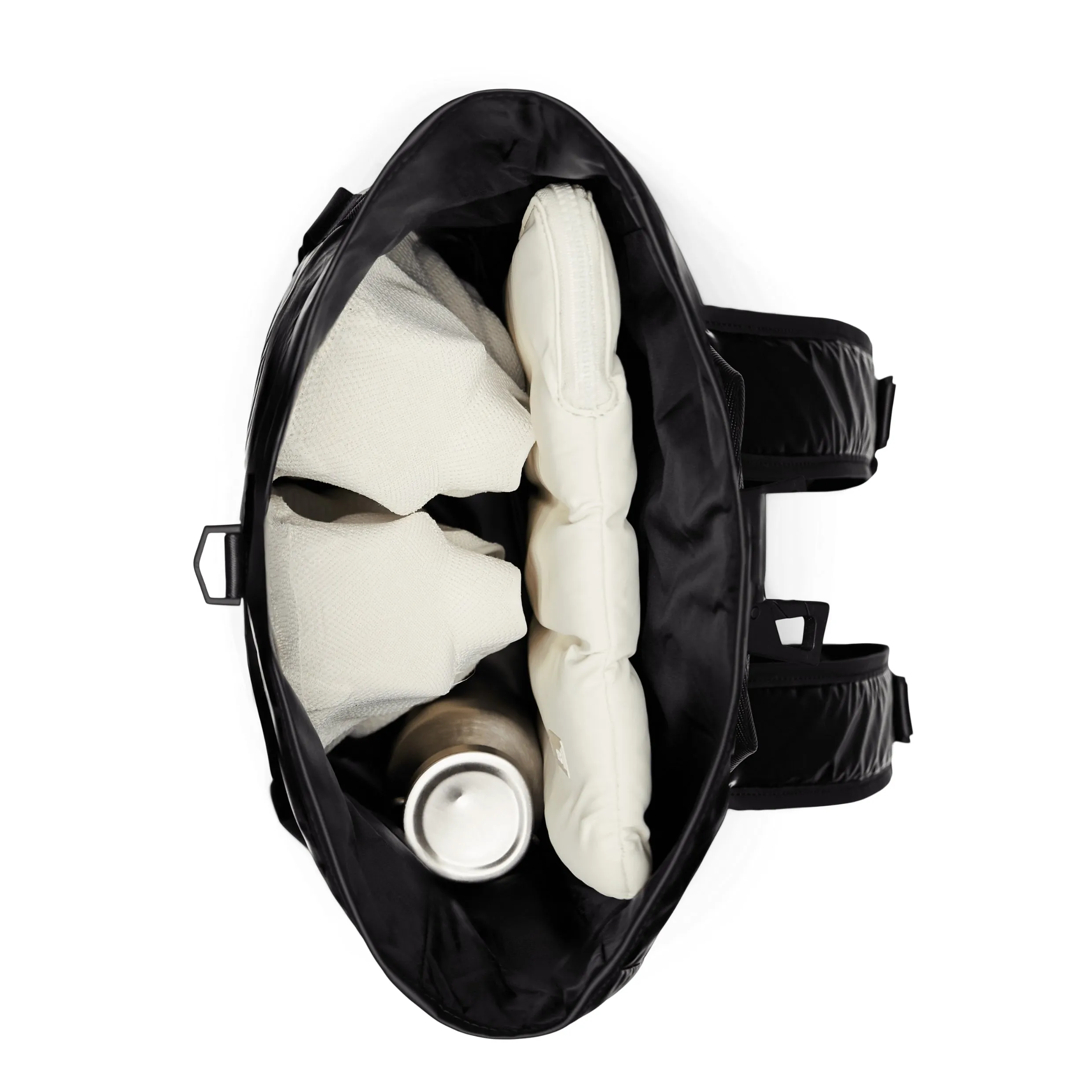 Rains Sibu Rolltop Rucksack in Black