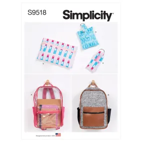 Simplicity Pattern 9518 Backpacks & Accessories