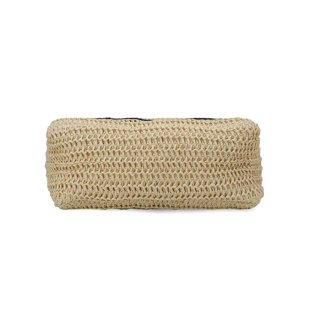 Slam Stripe Beach Bag- Black & White