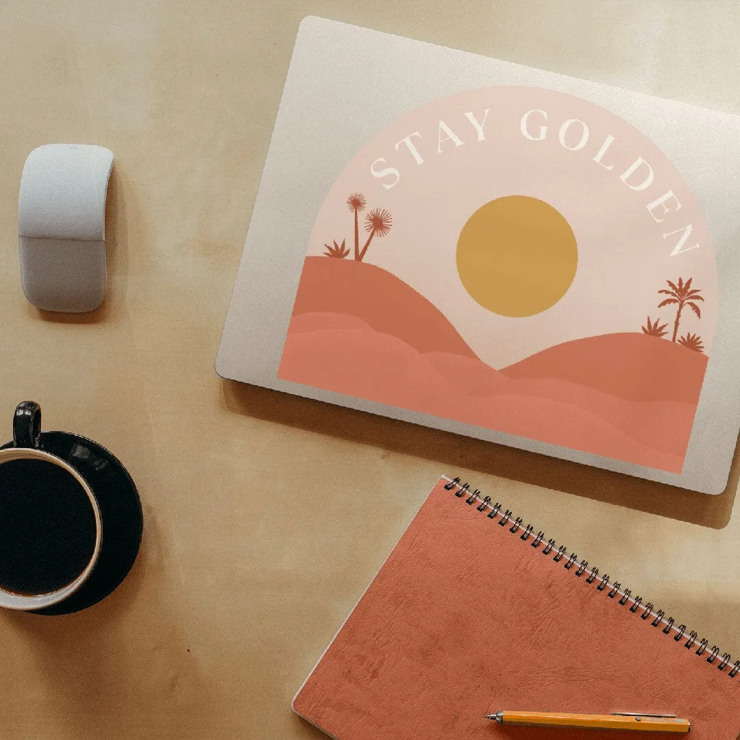 Stay Golden Laptop Decal