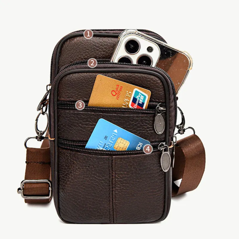 The Valachi Genuine Leather Fanny Pack/Messenger Bags