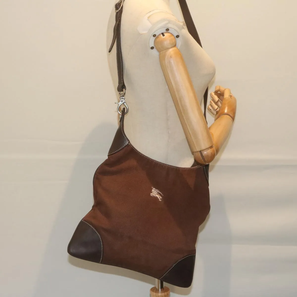 Trendy Inspired Burberry Blue Label Shoulder Bag Canvas Brown Auth Ti1380