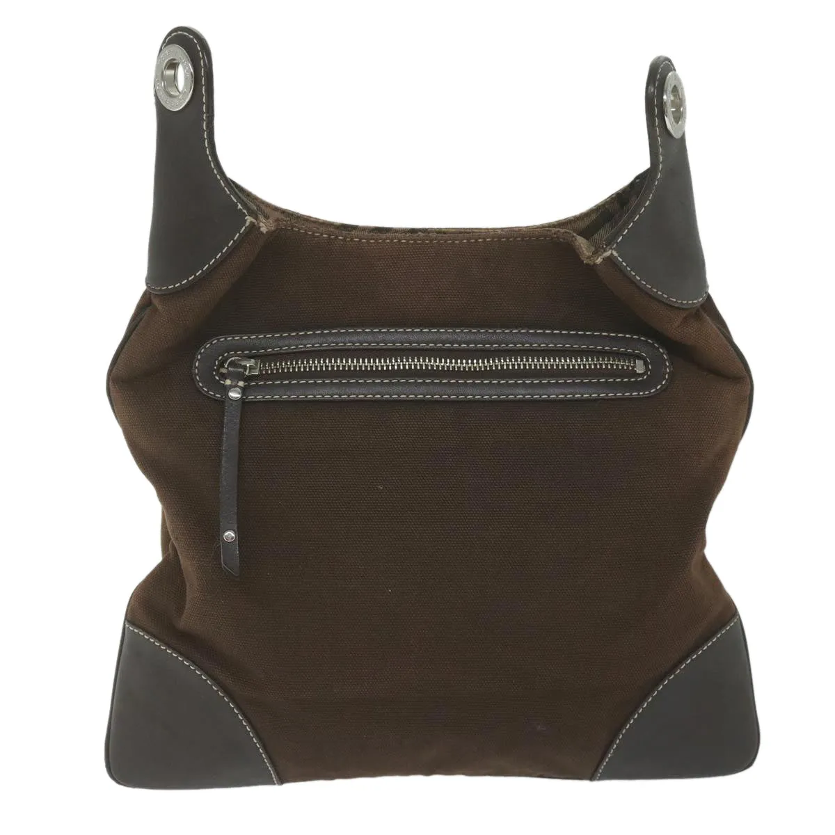 Trendy Inspired Burberry Blue Label Shoulder Bag Canvas Brown Auth Ti1380